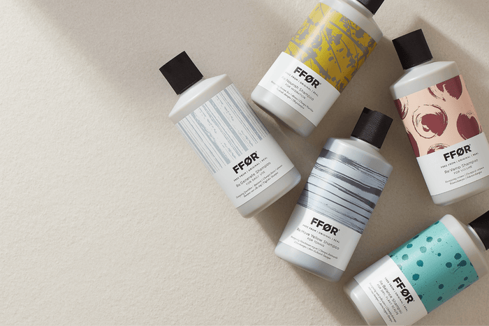FFOR hair shampoo bottles