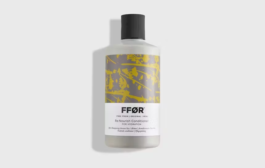 FFOR Hair renourish hydrating shampoo bottle image on plain background